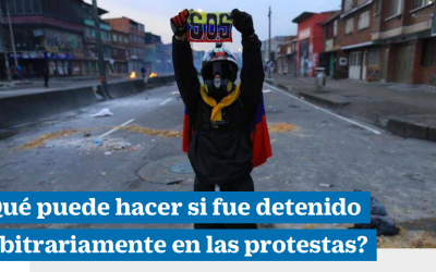 ¿Qué puede hacer si fue detenido arbitrariamente en las protestas?