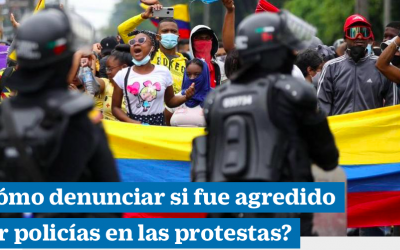 ¿Cómo denunciar si fue agredido por policías en las protestas?