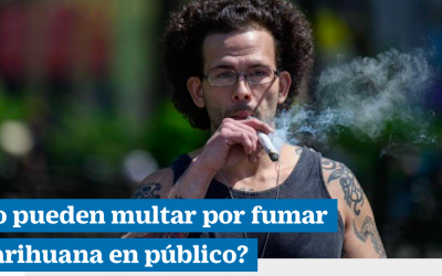 ¿Lo pueden multar por fumar marihuana en público?